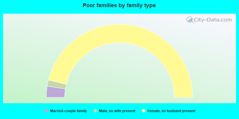 Poor families by family type